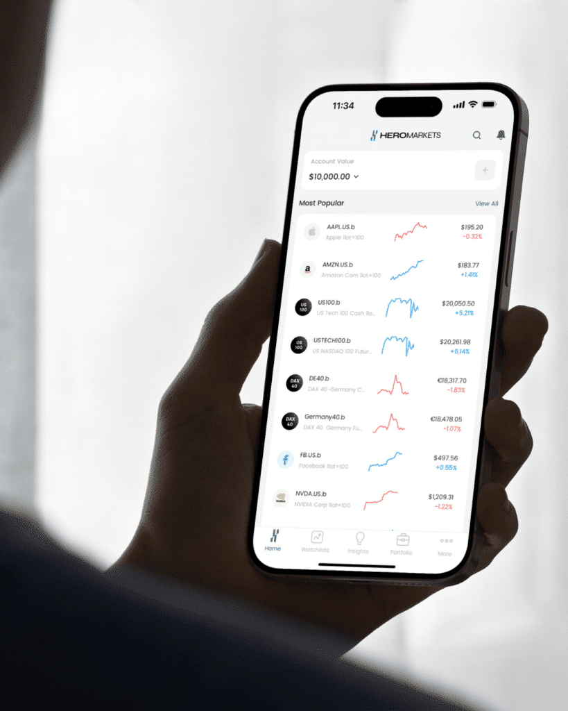 Hero Markets trading app